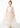Floral Embroidered Tulle Strap Girl Dress in Pink