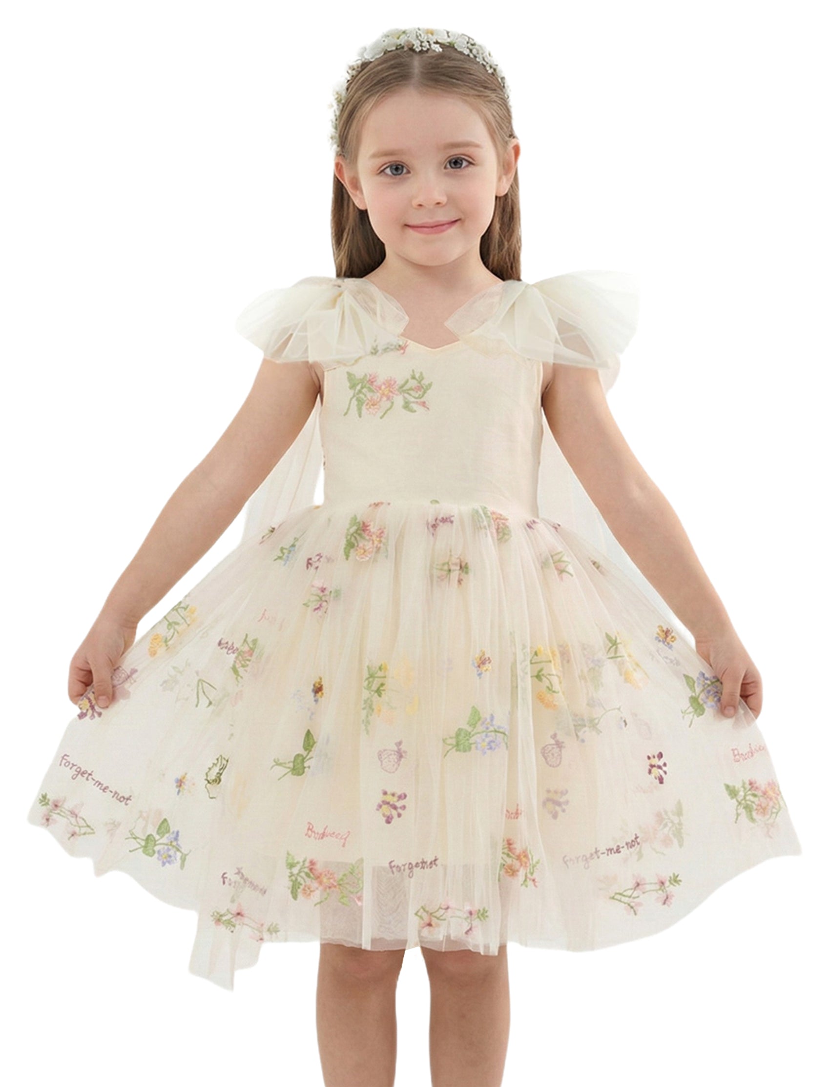 2Bunnies Girls' 12M-10Y Floral Garden Embroidered Tulle Strap Flower Girl Dress Knee Pink 12 months 2Bunnies Girls' 12M-10Y Floral Garden Embroidered Tulle Strap Flower Girl Dress Knee Pink 12 months