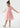 Paisley Lace Flower Girl Dress in Dusty Pink