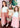 Scalloped Lace Girl Dress Set in Pink