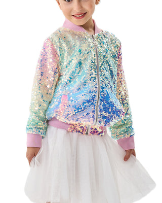 Sequin Girl Bomber Jackets