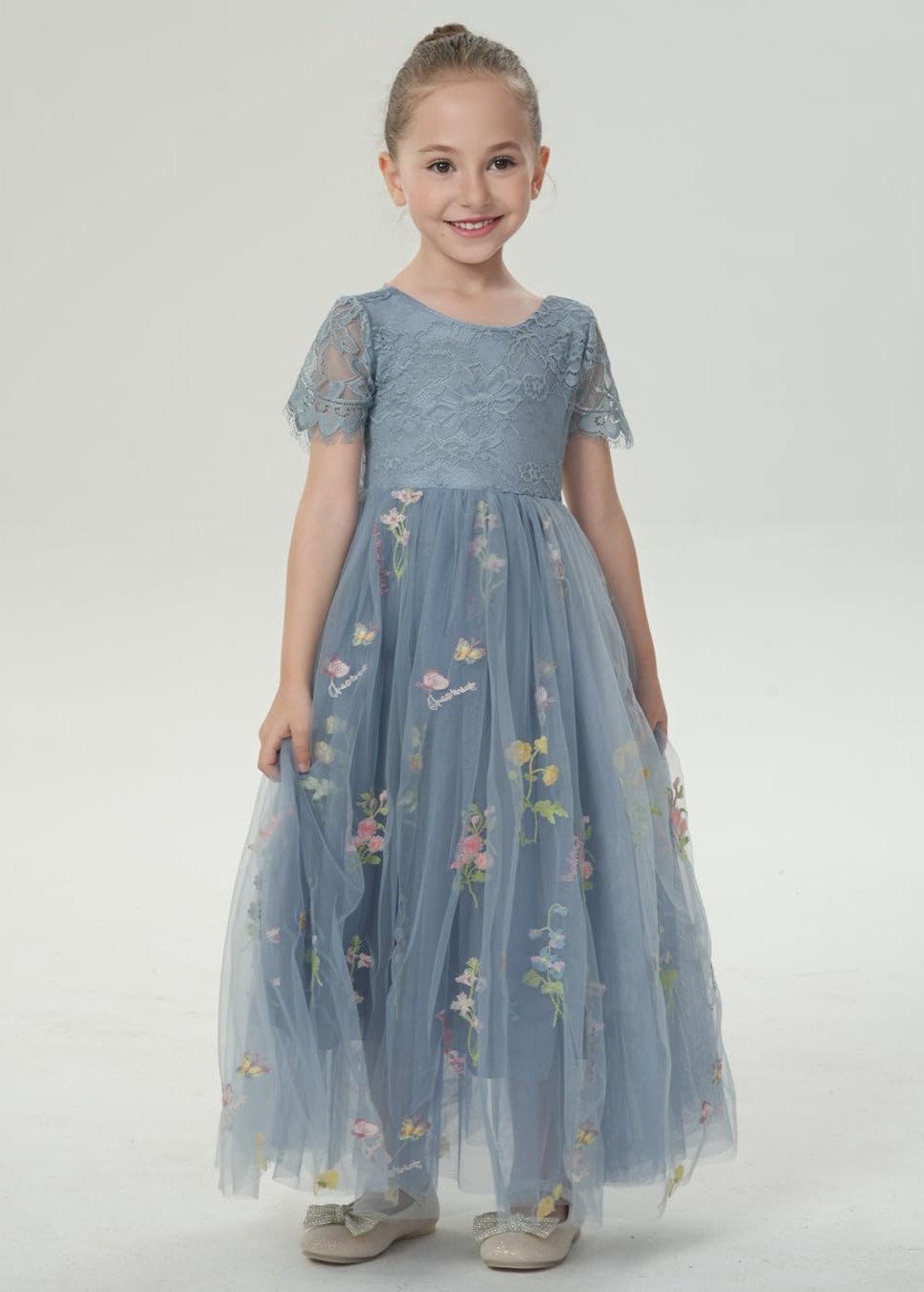 Rose Lace Embroidery Tulle