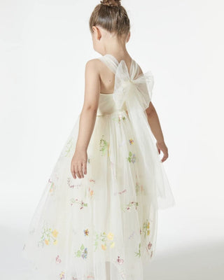 Embroidered Tulle Maxi