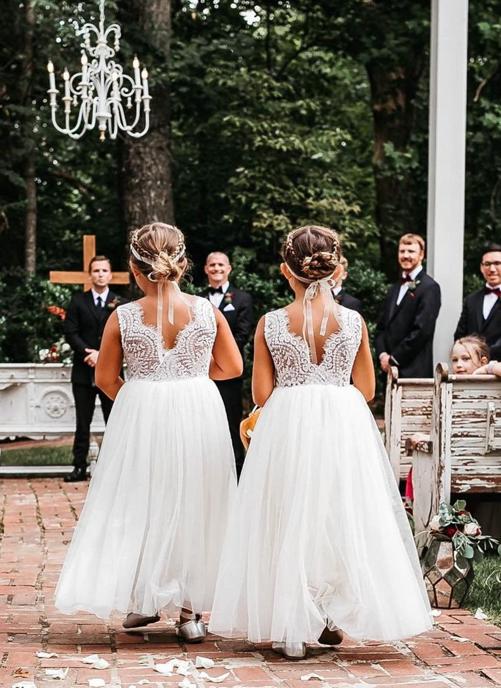 Peony Lace Straight Tulle