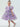 Organza Tulle Babydoll Girl Dress in Purple Flower