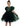 2Bunnies Girls Beaded Sequin Embellished Tulle Puff Sleeve Christmas Party Dress