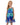 2Bunnies Girls' Sparkly Cerulean Mermaid Spaghetti Strap Fit & Flare Sequin Dress