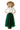 Scalloped Lace 2 Piece Girl Dress Set in Green
