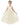 Girls' Paisley Lace Tulle Ruffled Maxi Flower Girl Dress in Ivory