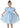 2Bunnies Girls' 2T-8Y Glossy Organza Babydoll Bow Dress