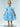 Organza Tulle Babydoll Girl Dress in Blue