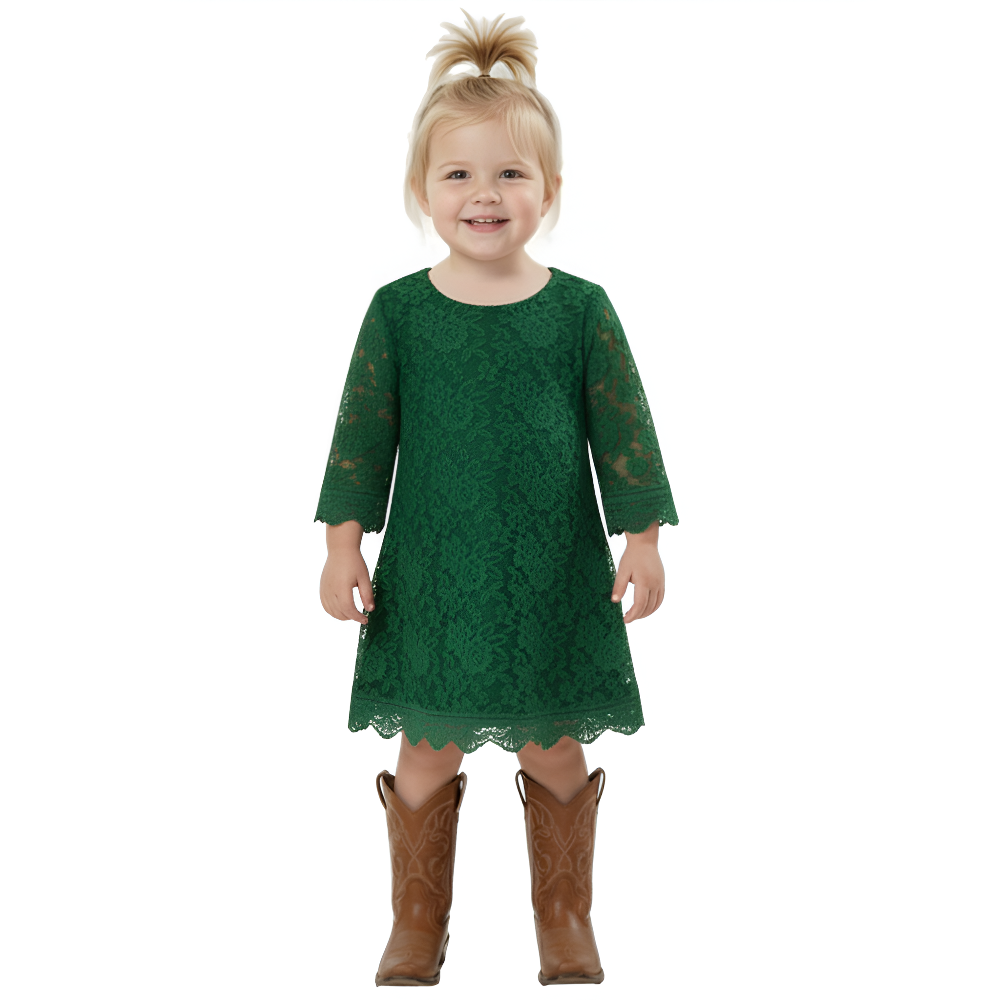 2Bunnies Baby Girls Boho Rustic Garden Lace Dress