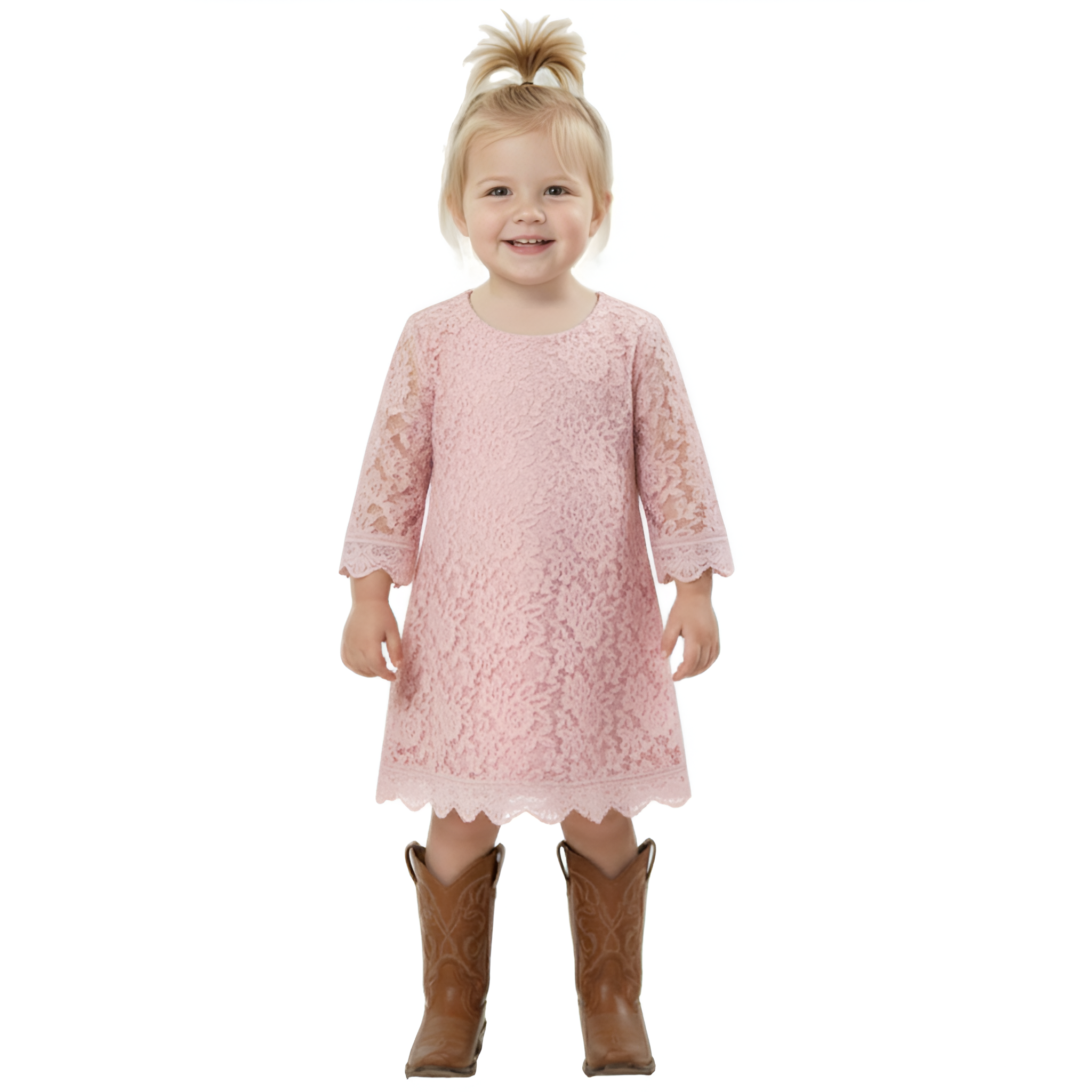 2Bunnies Baby Girls Boho Rustic Garden Lace Dress