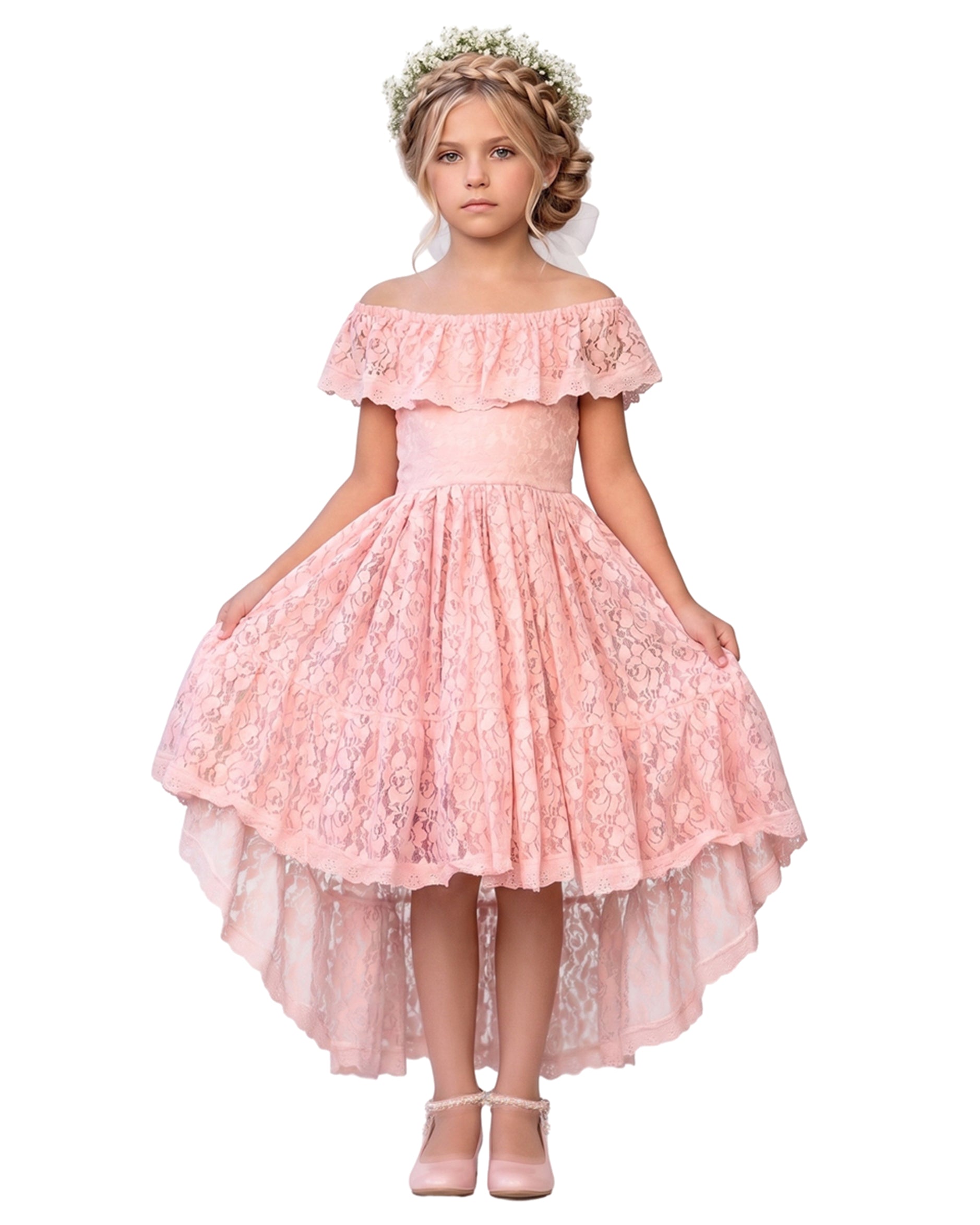Boho Flower Girl Dresses Piece 2Bunnies Scalloped Lace Set Girl Flower Girl Dresses 2BUNNIES Boho Flower Girl Dresses Piece 2Bunnies Scalloped Lace Set Girl Flower Girl Dresses 2BUNNIES