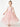 Paisley Lace Flower Girl Dress in Dusty Pink Sleeveless Floor-Length Tulle A-Line V-Back Scoop