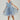 2Bunnies Floral Embroidered Tulle Flower Girl Dress Dusty Blue