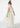 Floral Embroidered Tulle Strap Girl Dress in Ivory
