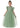 2Bunnies Girl Iris Floral Lace Tulle Flower Girl Dress in Sage