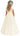 Girls' Paisley Lace Tulle Short Sleeve Maxi Dress in Ivory