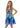 2Bunnies Girls' Sparkly Cerulean Mermaid Spaghetti Strap Fit & Flare Sequin Dress