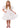 2Bunnies Girls' 12M-8Y Glossy Organza Puff Sleeve Ruffle Babydoll Flower Girl Dress