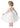 2Bunnies Girls' 6M-10Y Peony Lace Sleeve Tulle Knee-Length Flower Girl Dress