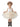 Girls' Peony Lace Tiered Sleeveless Knee Flower Girl Dress in Ivory