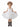 Girls' Peony Lace Tiered Sleeveless Knee Flower Girl Dress in White