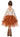 2Bunnies Girls' Peony Lace Tiered 3/4 Sleeve Knee Flower Girl Dress in Burnt Orange