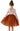 Peony Lace Flower Girl Dress in Burnt Orange