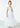 Orchid Lace Vintage Bohemian Girl Dress in White