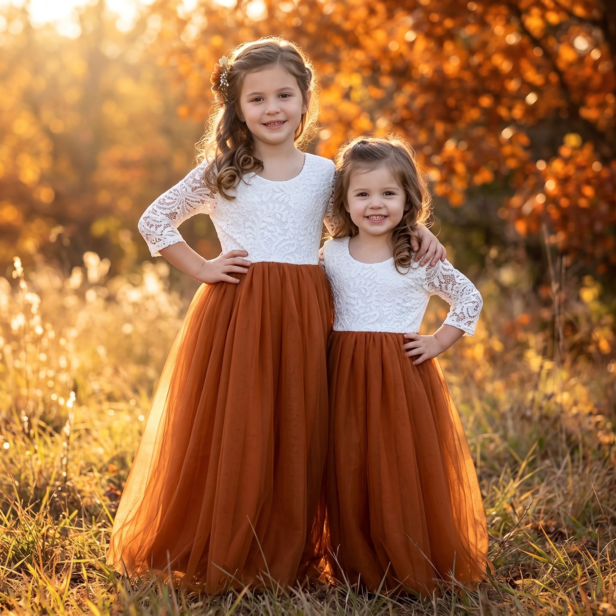 fall girl dresses Peony Lace Flower Dress in Burgundy Sleeve Maxi 3T / Orange Primary color:All Black Champagne Tulle Ruffles Feather Repeat FIT Rowland Thomas denim belt