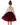Peony Lace Flower Girl Dress in Burgundy