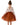 Peony Lace Flower Girl Dress in Burnt Orange