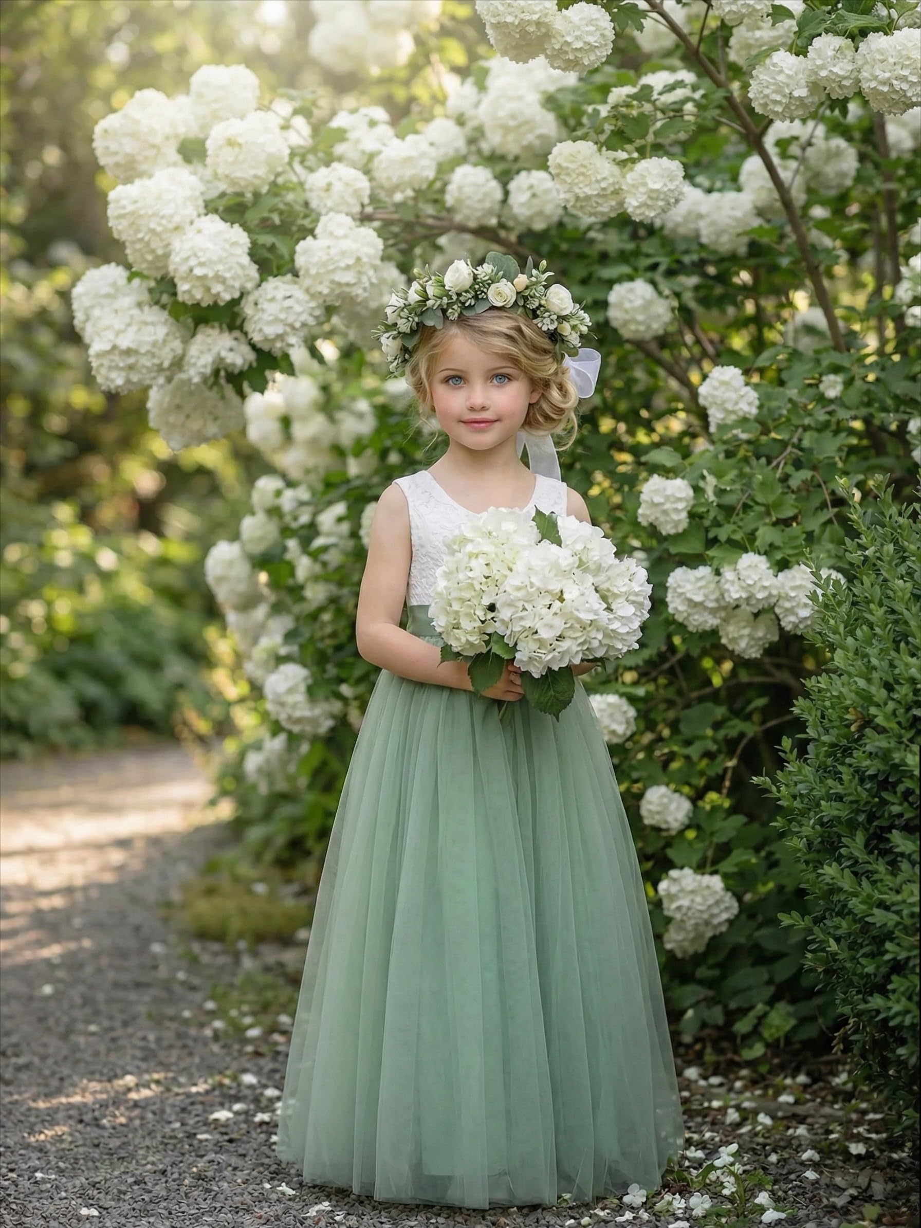 sage green flower girl dress 3D Floral Geranium Sage Fabric Sage Green Embroidered Flower Girl