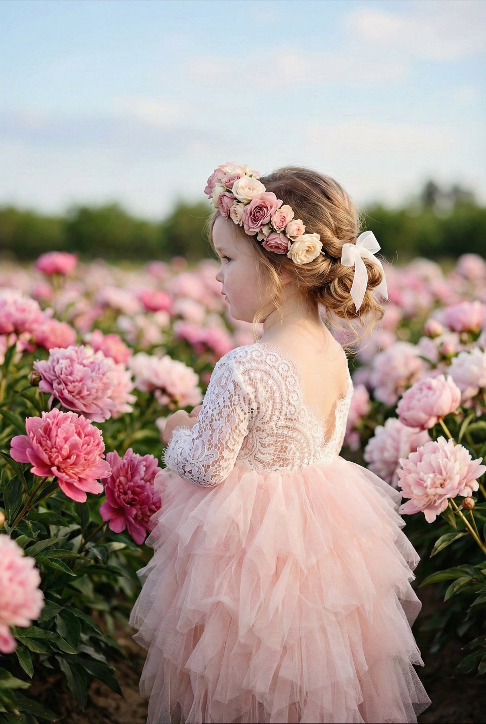 pink flower girl dress 2t Atoguta Girl Dress Sleeveless Tulle Mesh Flower Girl Dresses for Wedding Toddler Pink, Size 6m-5t, Toddler Girl's, Size: 4T