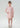 Girls' Boho Floral Lace Scalloped Hem Dress in Pink