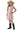 Violet Lace Boho Girl Dress in Pink