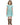 Sunflower Lace Pom Pom Trim Girl Dress in Mint