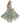 2Bunnies Girls' 2T-12yr Rose Lace All-Over Lace Zip Back Boho Garden Rustic Flower Girl Dress