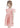 Sunflower Lace Pom Pom Trim Girl Dress in Rose Pink
