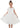 2Bunnies Girl Toddler Satin A-Line Bow Tulle Flower Girl Dress