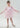 Sheer Sleeve Tulle Girl Dress in Pink