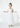 Paisley Lace Flower Girl Dress in White