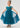 Orchid Lace Vintage Bohemian Girl Dress in Teal