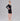 teen wear a black glimmer Sparkly Mesh Long Sleeve Ruched Bodycon Dress