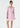 Woman wearing a pink dress on a white background