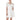 White dress worn by a model on a white background