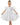 2Bunnies Girls' Organza Puff Sleeve Babydoll Fit & Flare Princess Flower Girl Dress