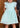 2Bunnies Girl Lace Dress Sunflower Pom Pom Trim (Mint) - 2BUNNIES